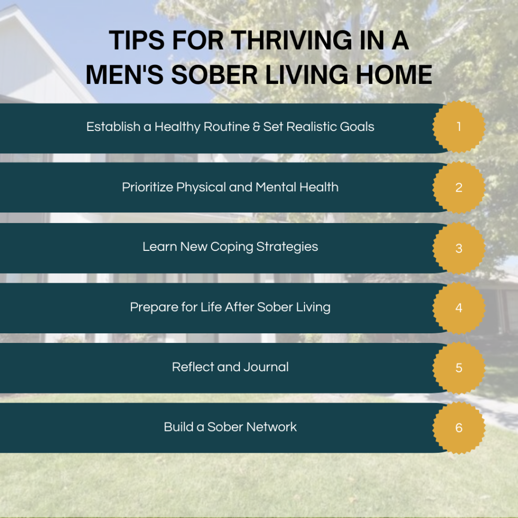 Tips for Thriving in a Men's Sober Living Home
