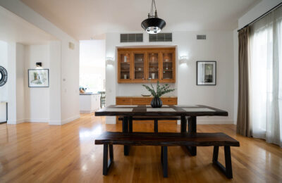 sober living home los angeles dining room